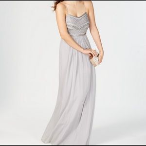 Adrianna Papell Beaded Chiffon Gown